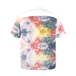 Men's Cosmo Tie-Dye Abstract Half Sleeve Shirt