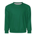 Men's Bottle Green Solid Sweatshirt