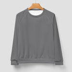 Men's Dim Grey Solid Sweatshirt