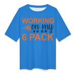 Men's 6 Pack Typography Oversized T-shirt