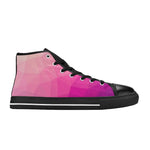 Women's Pink Hue Prism Abstract High Top Shoes