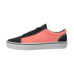 Women's Light Coral Solid Lace Up Shoes