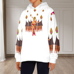 Women's Nritya Abstract Flannel Hoodie