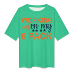 Men's 6 Pack Typography Oversized T-shirt