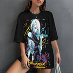 Women's Lucyna Cyberpunk EdgeRunners Anime Oversized T-shirt
