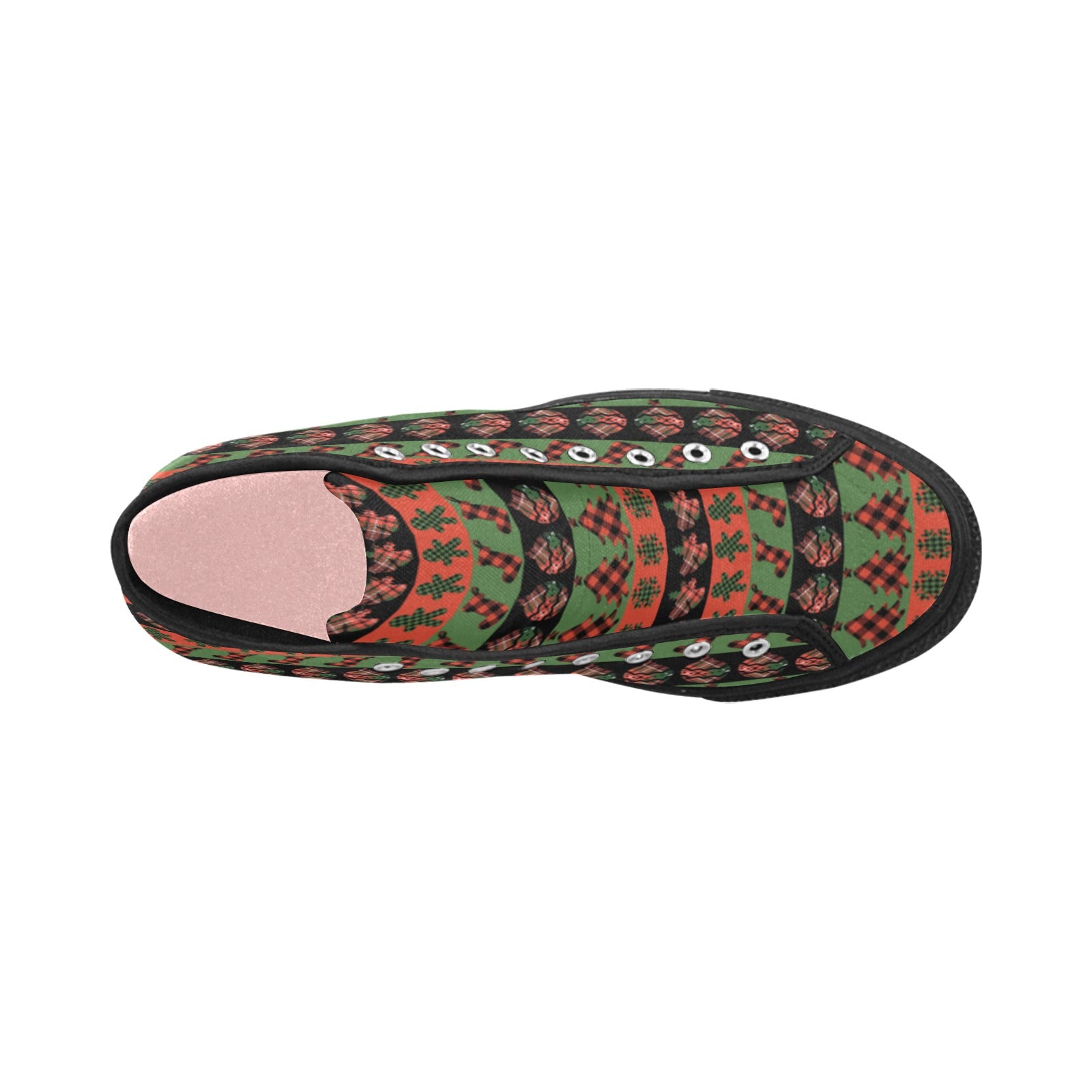 Women's Christmas Stripped Abstract High Top Shoes
