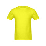 Men's Lemon Yellow Solid Classic T-shirt