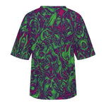 Women's Psychedelic Faces Acid & Punk Oversized T-shirt