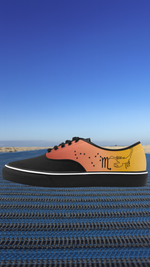 Women's Scorpio Zodiac Print Canvas Low Top Shoes