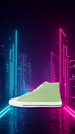 Women's Laurel Green Solid High Top Shoes