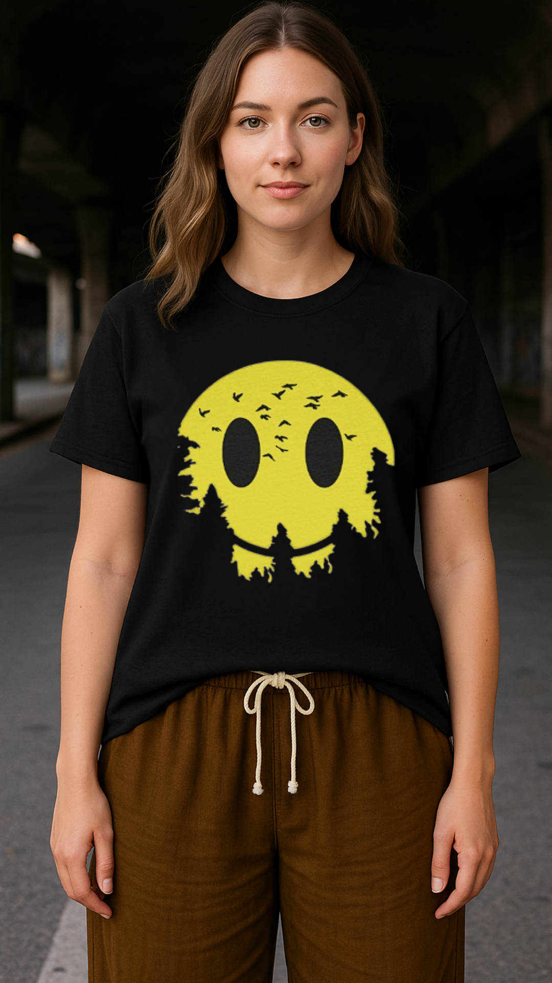 Women's Night Smile Acid & Punk Classic Fit T-shirt