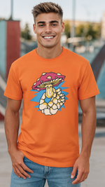 Men's Mushroom Streetwear Classic Fit T-shirt