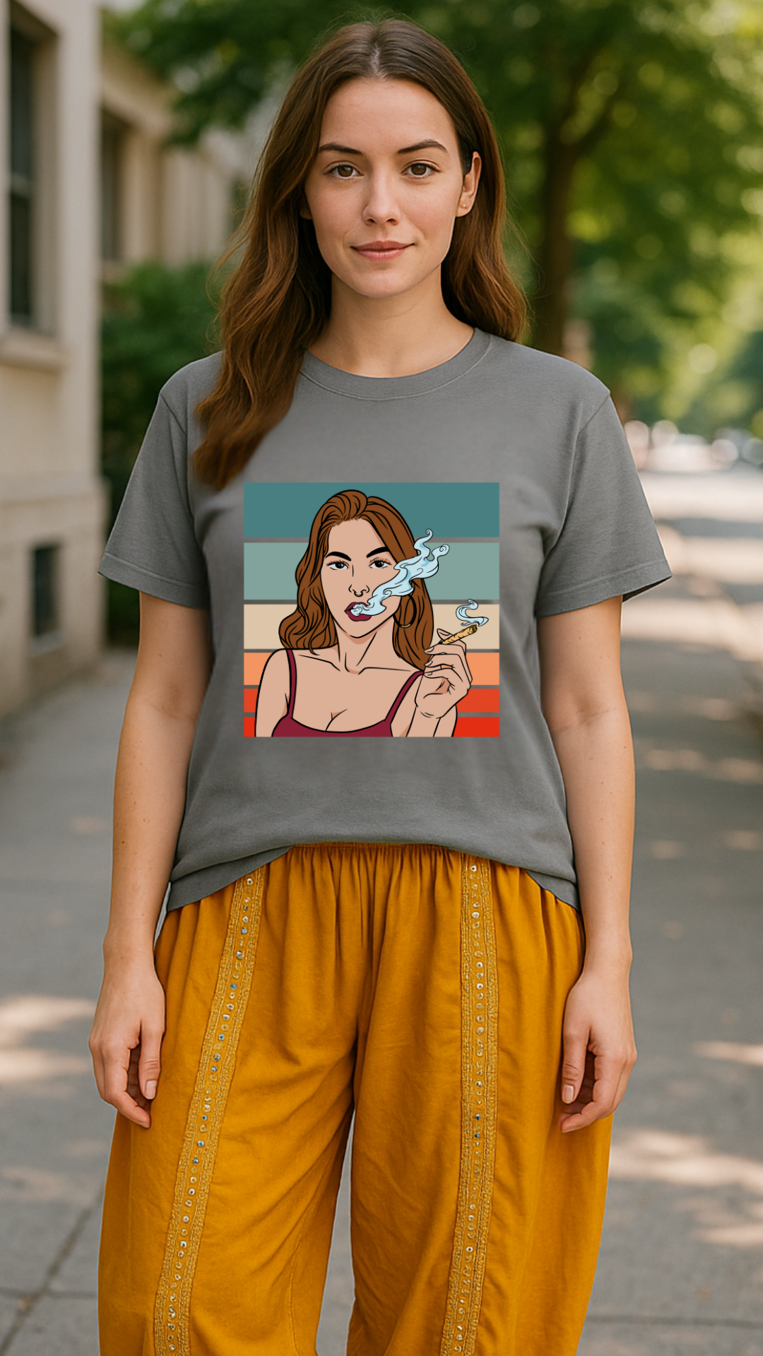 Women's Smoker Acid & Punk Classic Fit T-shirt