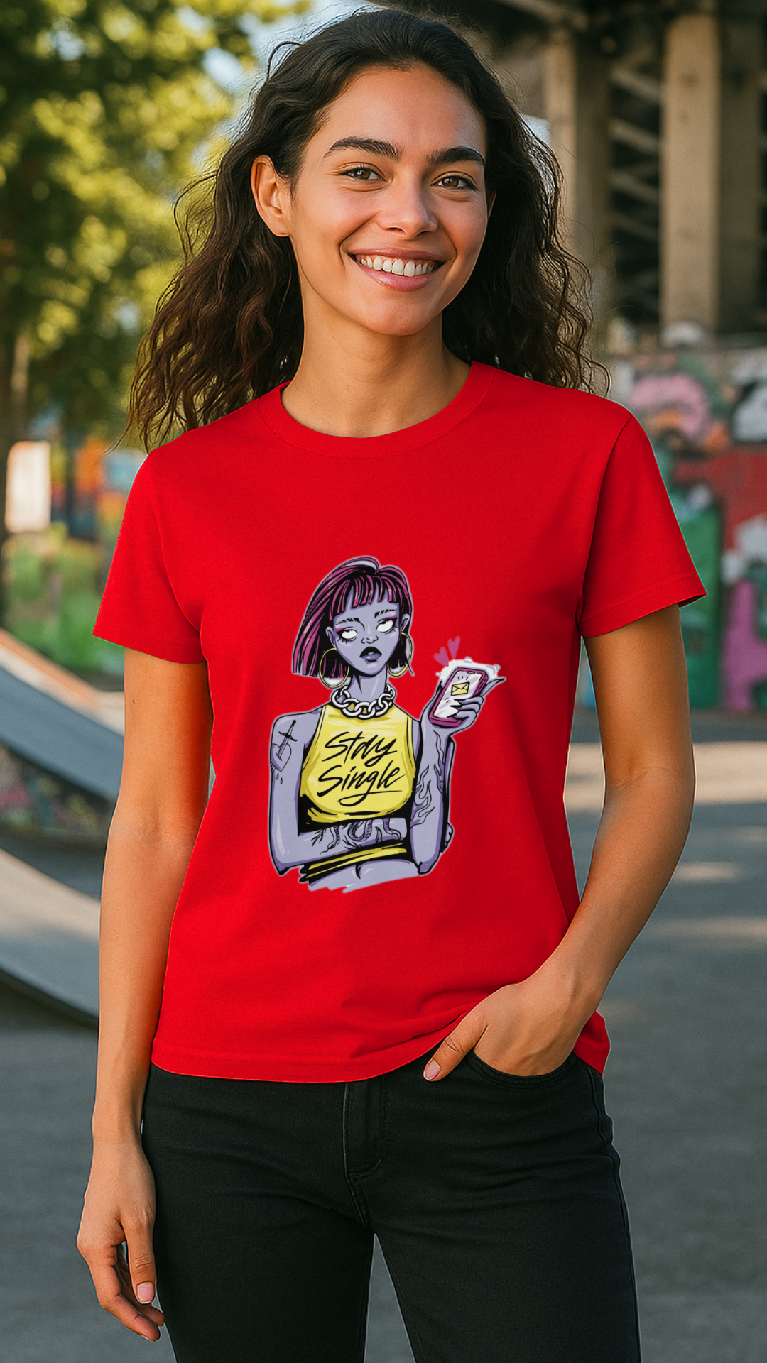 Women's Stay Single Streetwear Classic Fit T-shirt