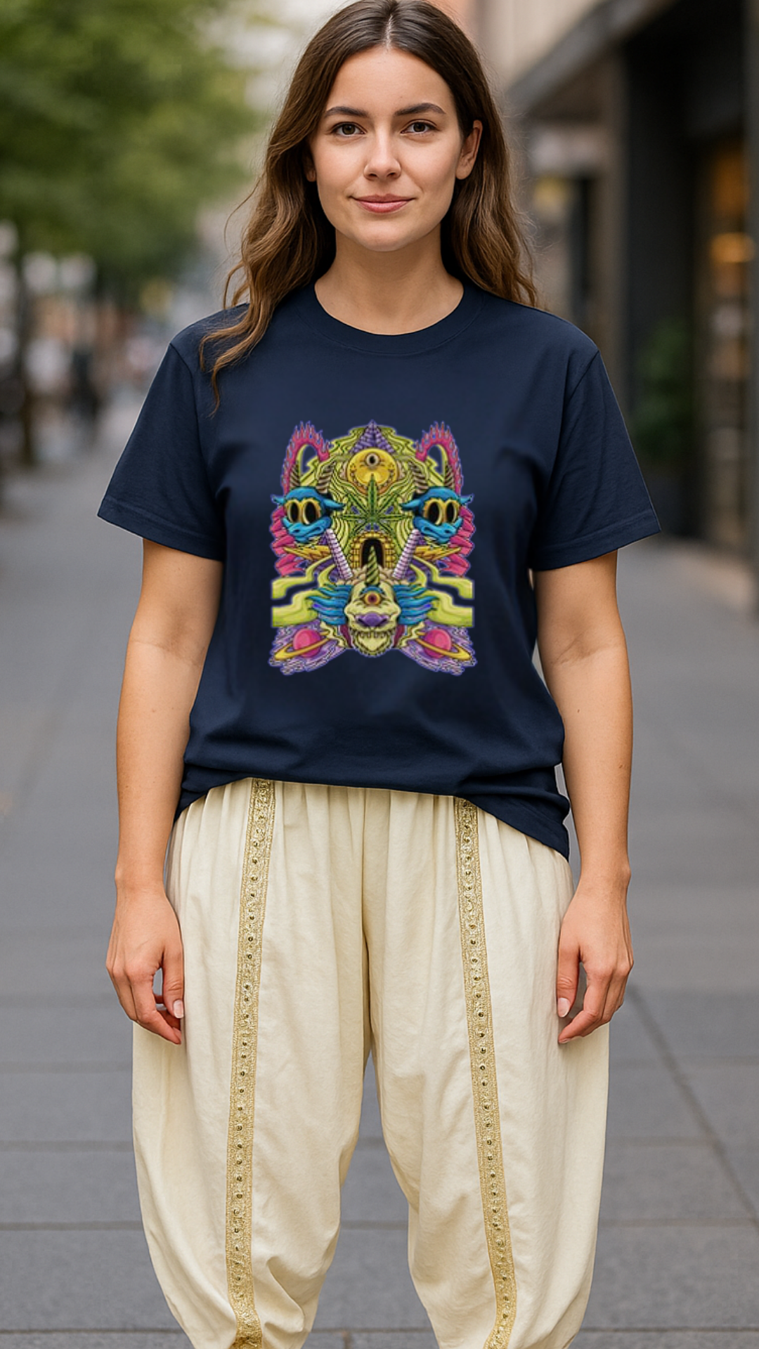 Women's Multi Monster Acid & Punk Classic Fit T-shirt