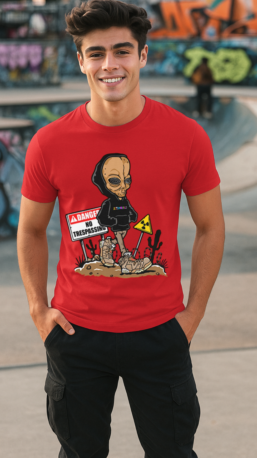 Men's No Trespassing Streetwear Classic Fit T-shirt