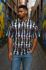 Men's Psychedelic Vaporwave Acid & Punk Oversized T-shirt