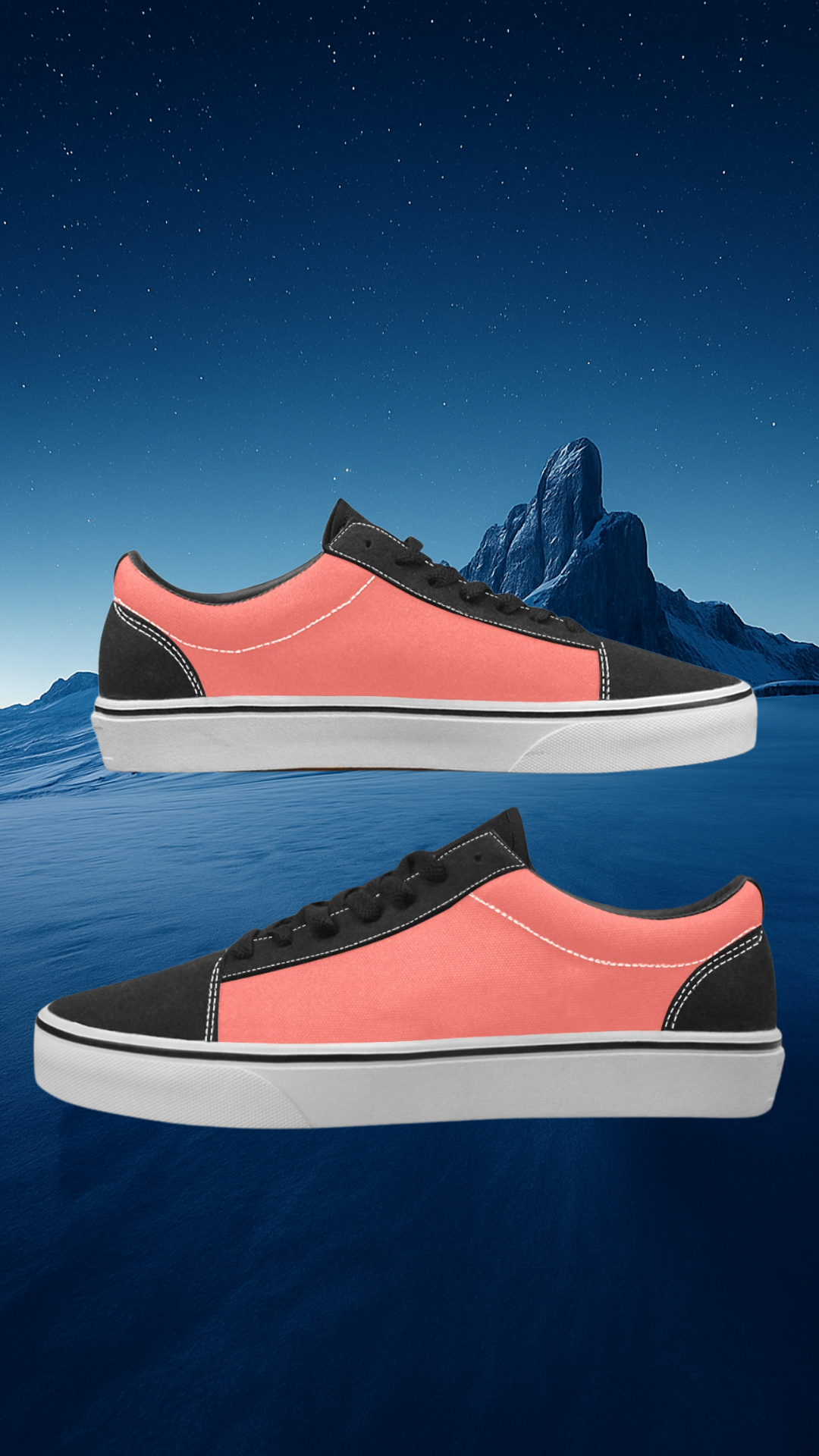 Women's Light Coral Solid Lace Up Shoes