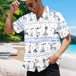 Men's Urban Art Abstract Half Sleeve Shirt