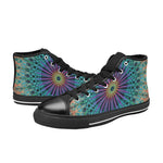 Women's Aurora Fractal Abstract High Top Shoes