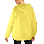 Women's Corn Yellow Flannel Hoodie