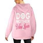 Women's Dog Mother Abstract Flannel Hoodie