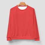 Men's Carmine Red Solid Sweatshirt