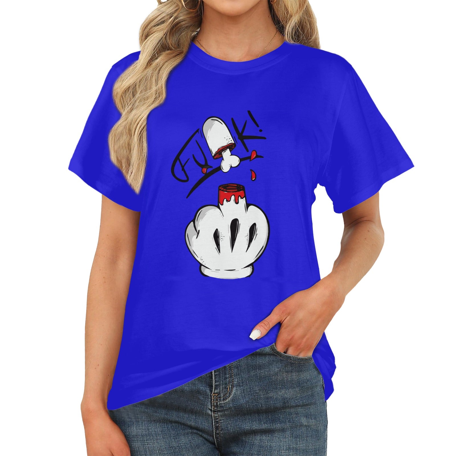 Women's Middle Finger Acid & Punk Classic Fit T-shirt