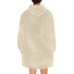 Men's Cream Yellow Solid Blanket Hoodie