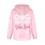 Women's Dog Mother Abstract Flannel Hoodie