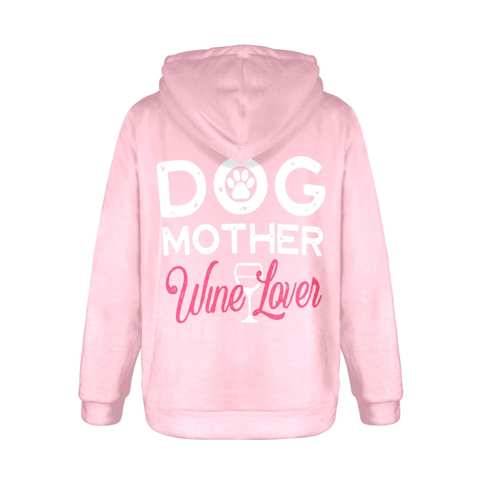 Women's Dog Mother Abstract Flannel Hoodie