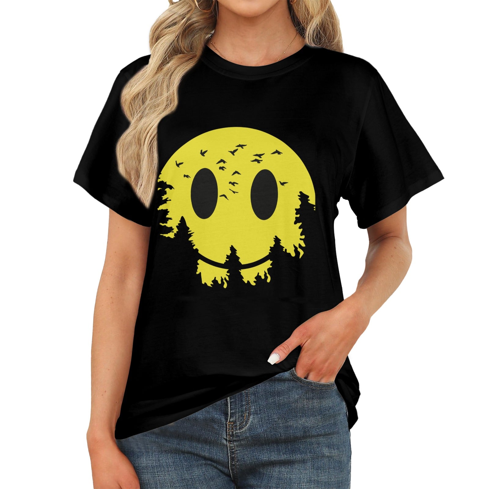 Women's Night Smile Acid & Punk Classic Fit T-shirt