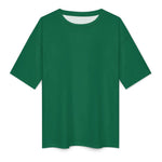 Men's Bottle Green Solid Oversized T-shirt
