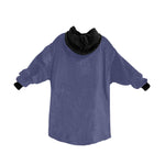 Men's Future Dusk & Black Solid Blanket Hoodie