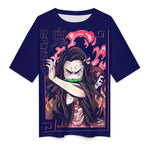 Women's Nezuko Demon Slayer Anime Oversized T-shirt