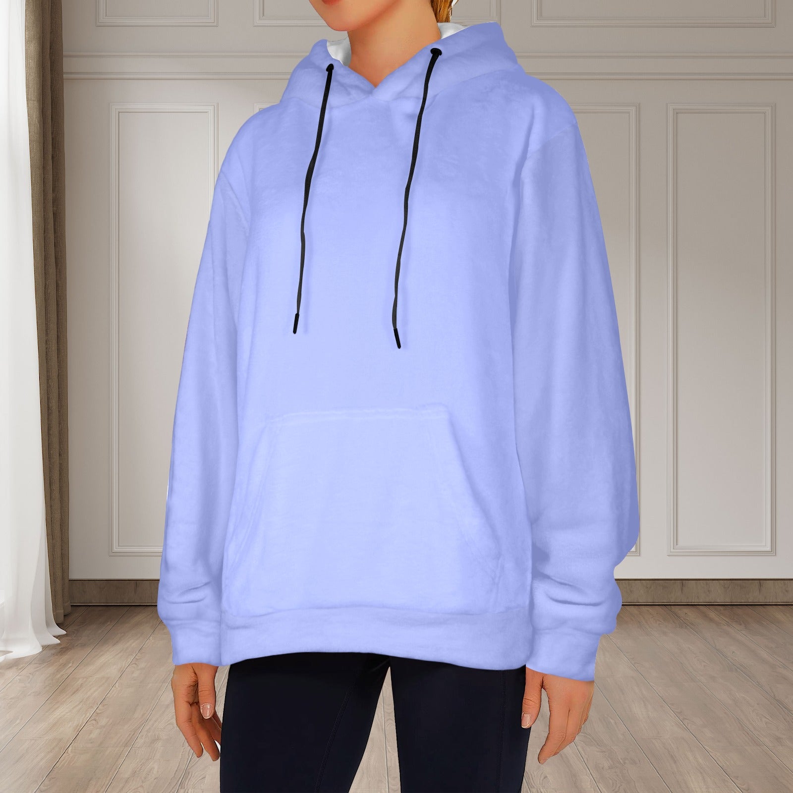 Women's Blue Bell Solid Flannel Hoodie