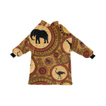 Women's African Ethnic Pattern Abstract Blanket Hoodie