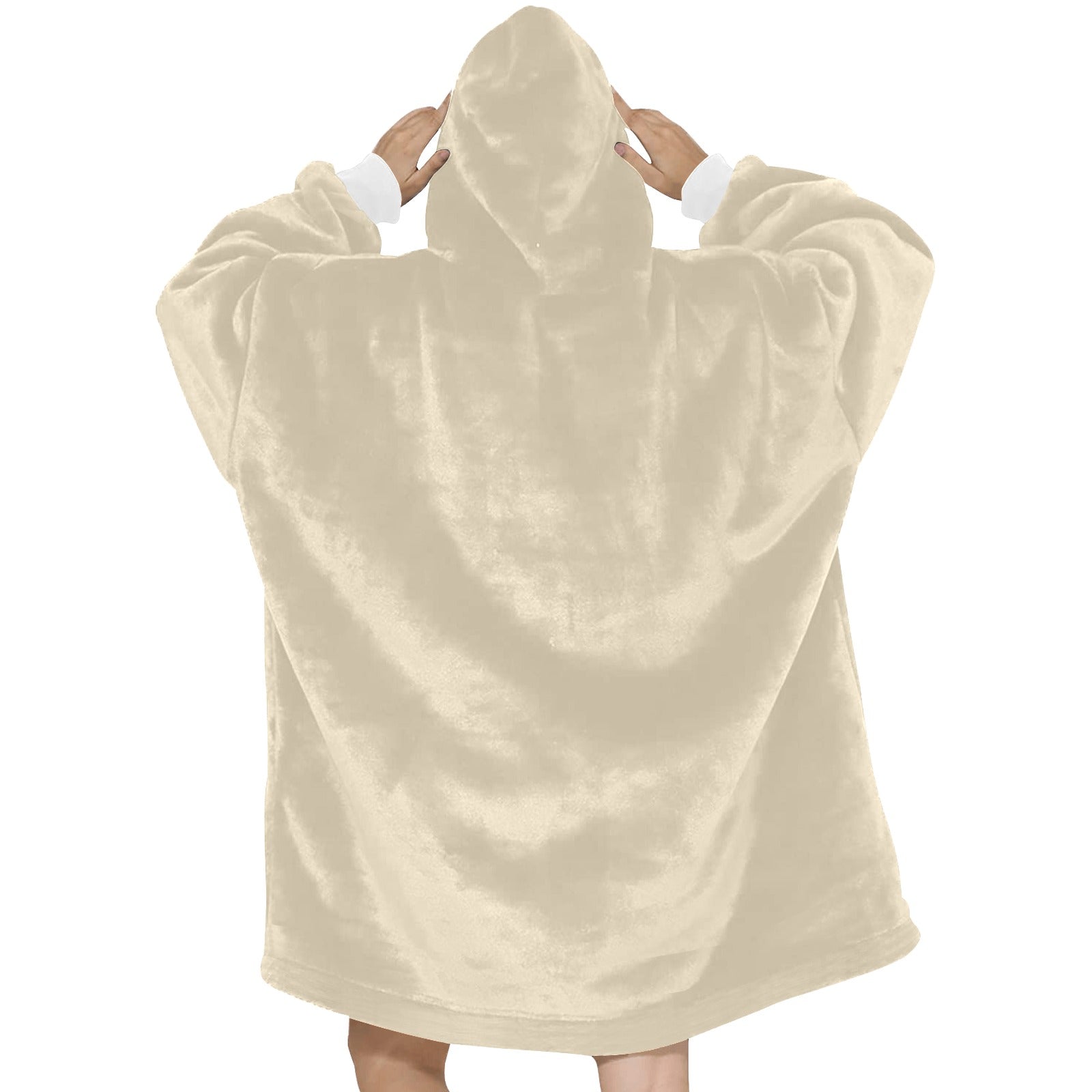 Women's Almond Solid Blanket Hoodie