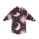 Men's Sun and Moon Abstract Blanket Hoodie
