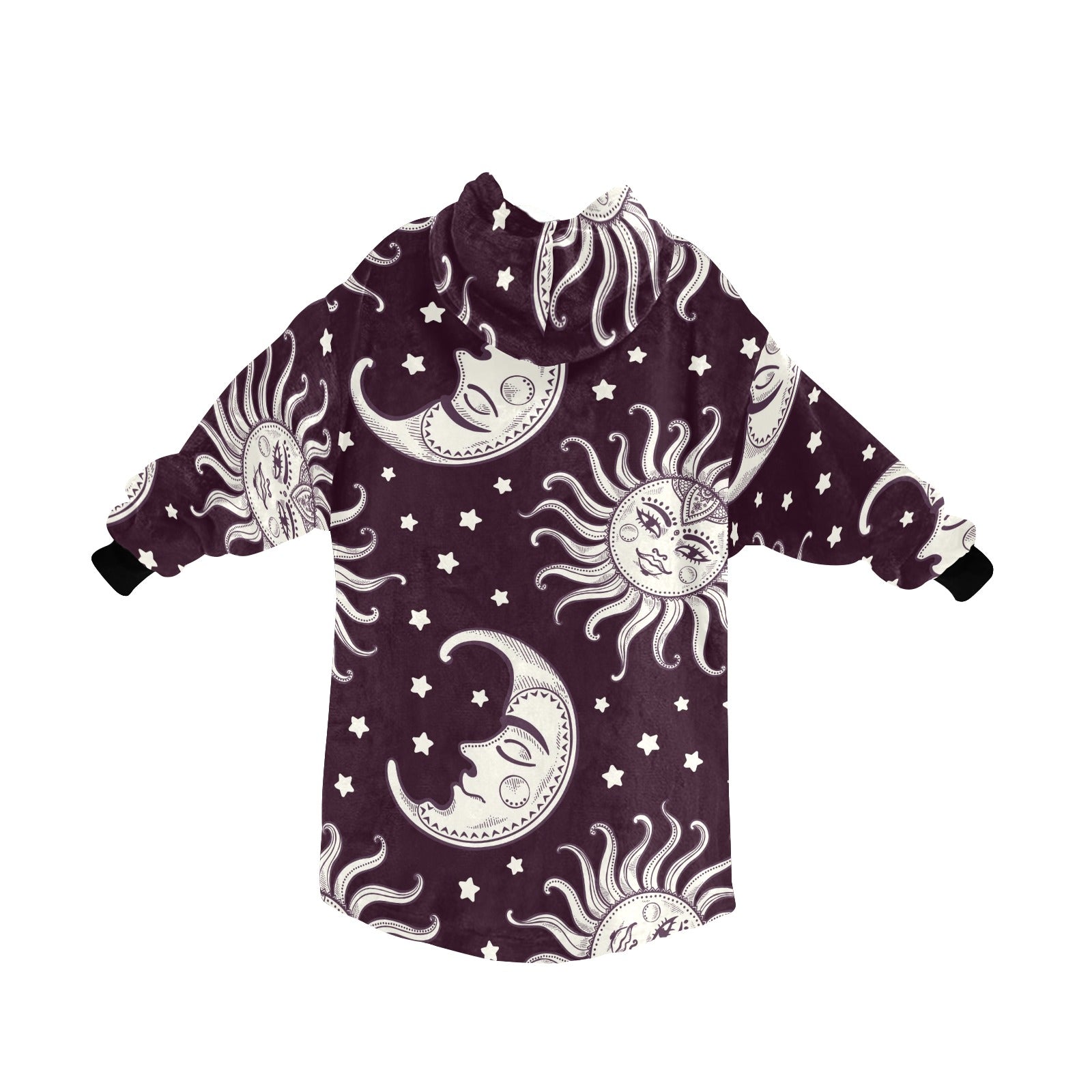 Men's Sun and Moon Abstract Blanket Hoodie