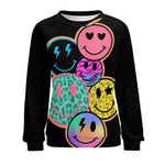 Women's Positive Smileys Abstract Sweatshirt