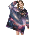 Women's Spiral Nebula Abstract Blanket Hoodie