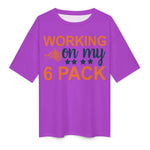 Men's 6 Pack Typography Oversized T-shirt