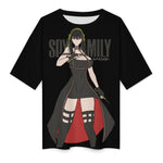 Women's Yor Forger Spy X Family Anime Oversized T-shirt