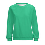 Women's  Mint Green Solid Sweatshirt