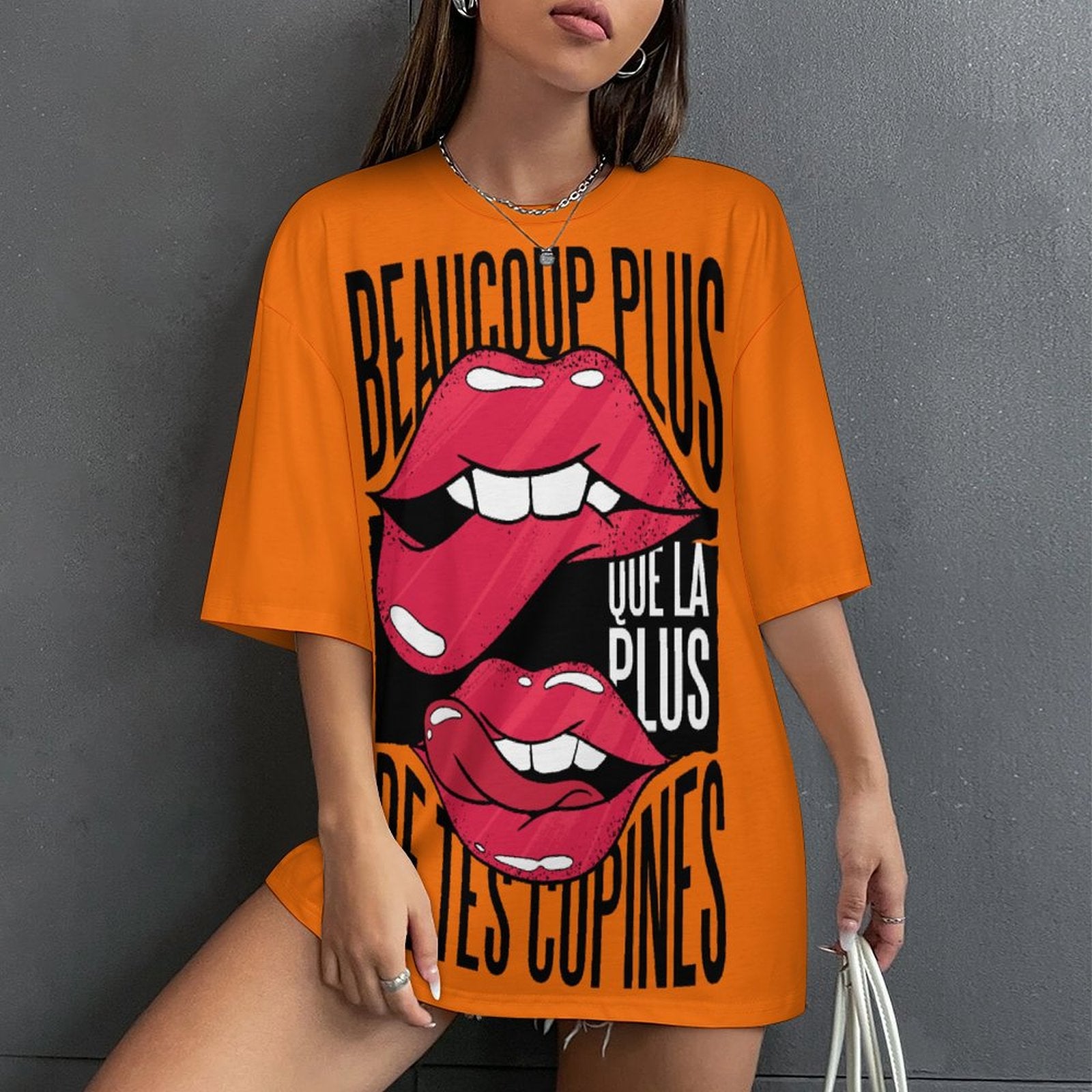 Women's Beaucoup Plus Acid & Punk Oversized T-shirt