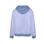 Men's Alice Blue & UCLA Blue Solid Flannel Hoodie