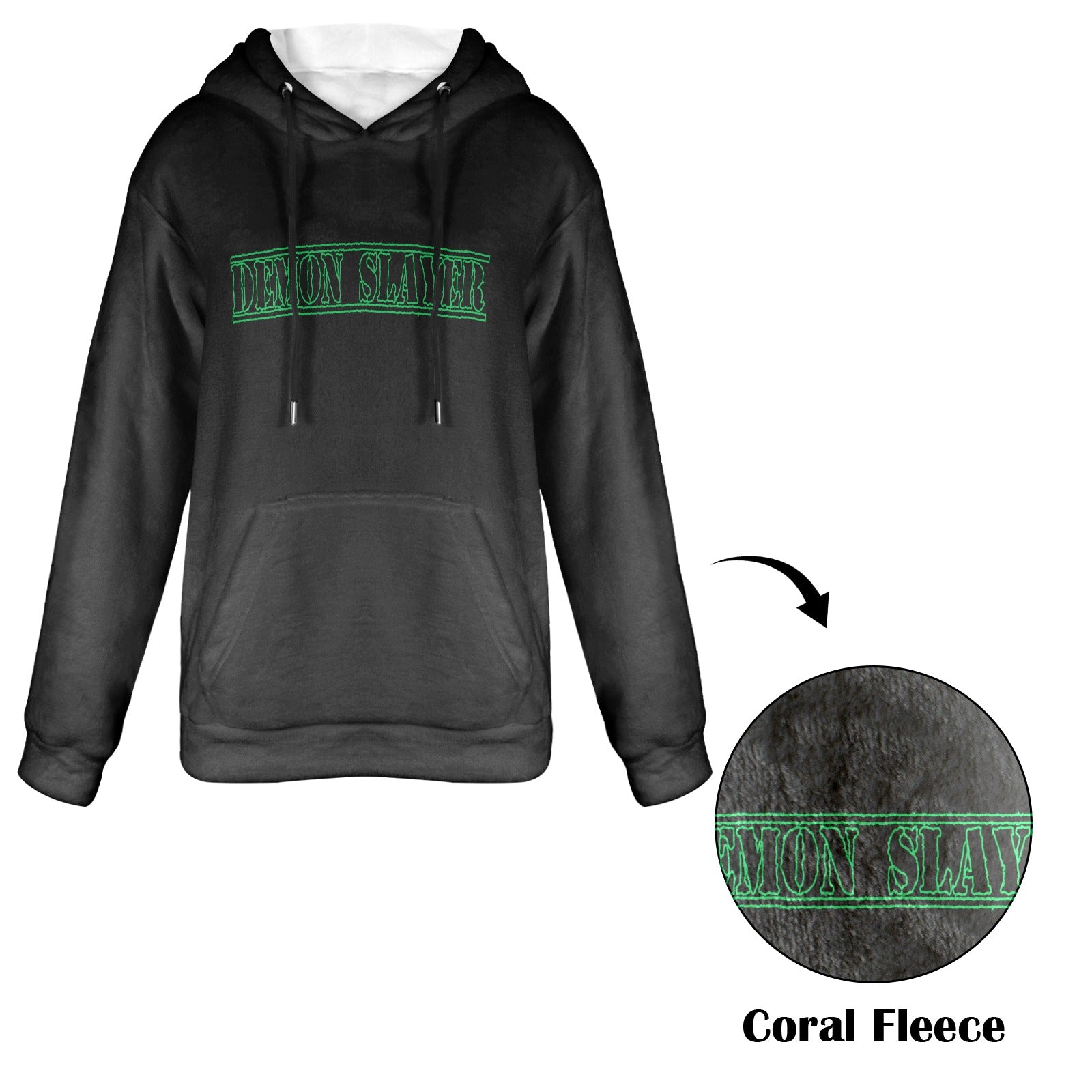 Women's Nezuko Demon Slayer Anime Flannel Hoodie