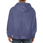Men's UCLA Blue Solid Flannel Hoodie