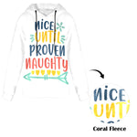 Women's Nice Person Abstract Flannel Hoodie